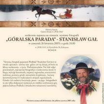 25.Góralska Parada - Stanisław Gał,zaproszenie